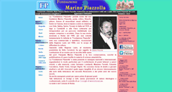 Desktop Screenshot of fondazionemarinopiazzolla.it